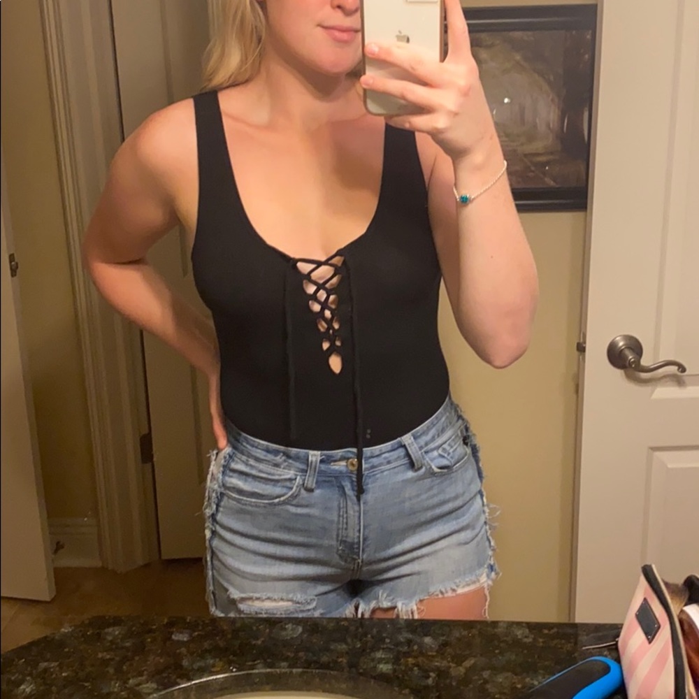 Pacsun Me to We Black Bodysuit